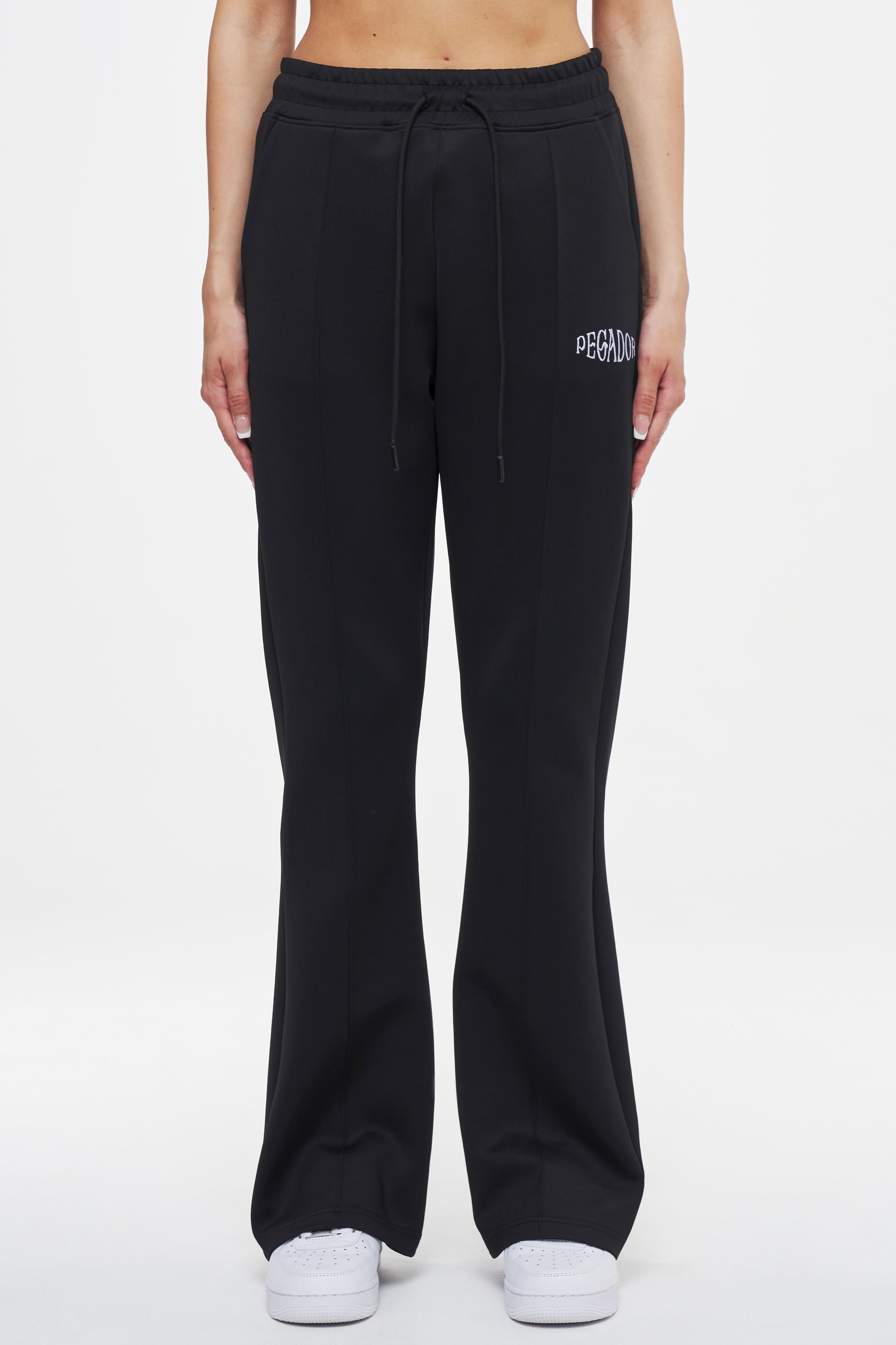 Nola Flared Track Pants Black Bottoms | Women Ahead of Time Female 