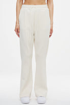 Nola Flared Track Pants Pearl White Bottoms | Women Ahead of Time Female 