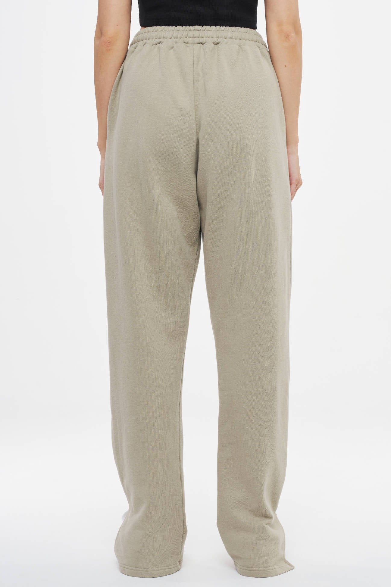 Evie Straight Sweat Pants Washed Almond Bottoms | Women Ahead of Time Female 
